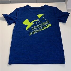 Under Armour Boy’s Short Sleeve Athletic Blue Top Size 7